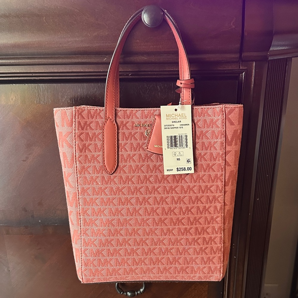 Michael Kors Cinnamon Coral Logo Tote - NWT